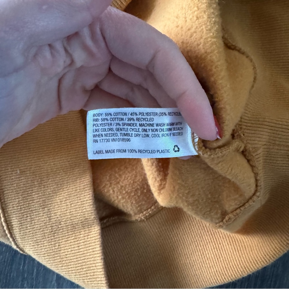Men’s Pullover Sweatshirt Crewneck Goodfellow & Co Mustard Yellow Size M - Picture 7 of 8